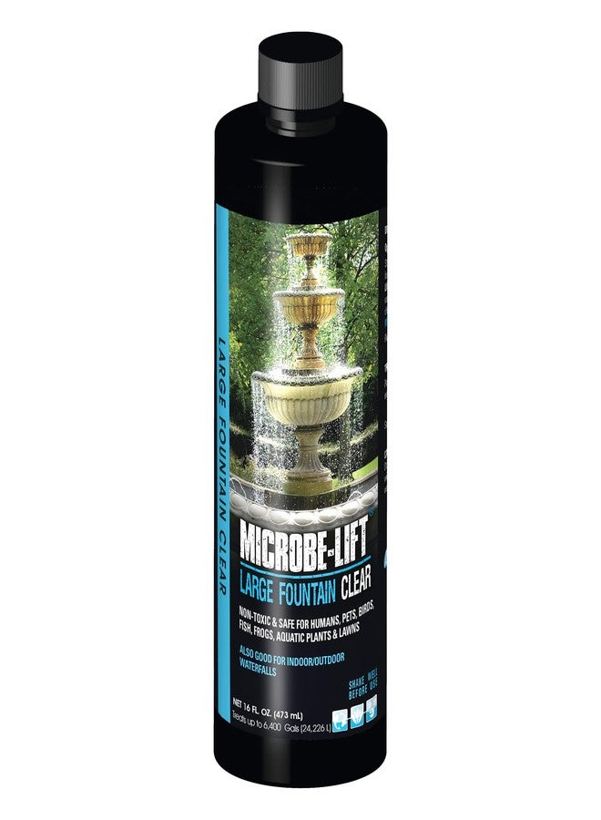 Microbe Lift Microbe-Lift Large Fountain Clear Two-in-One Water Cleaner & Surface Treatment – 16 Oz – Safe for Birds, Fish & Aquatic Life – Cleans Fountains, Bird Baths & Water Features - Image 1